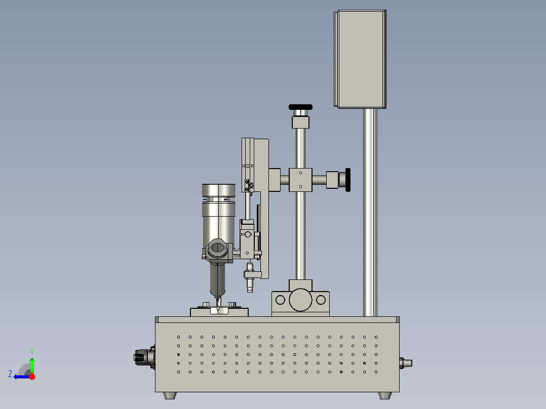 圆形产品点胶机右视图