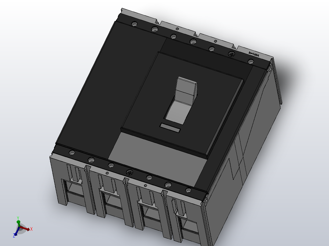 T5 3极╱4极 插入式[T5 4极 插入式塑壳断路器]ABB断路器主视图