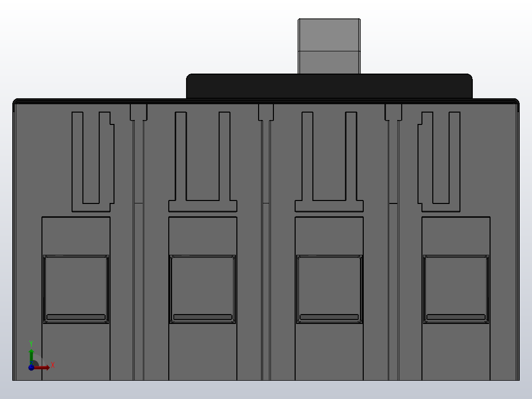 T5 3极╱4极 插入式[T5 4极 插入式塑壳断路器]ABB断路器前视图