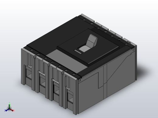 T5 3极╱4极 插入式[T5 4极 插入式塑壳断路器]ABB断路器正等轴测缩略图