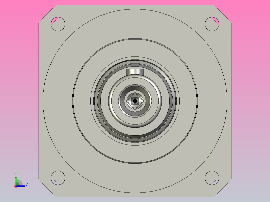 行星减速机ZJU02-115-2-15-P2-Y左视图