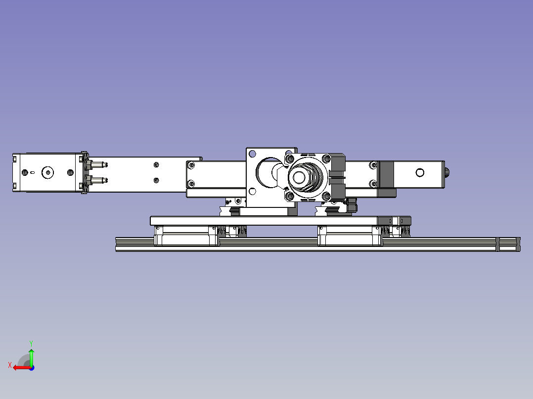 推料机构1后视图