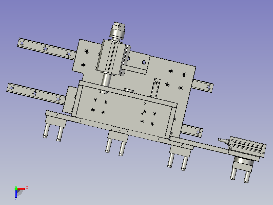 推料机构1俯视图