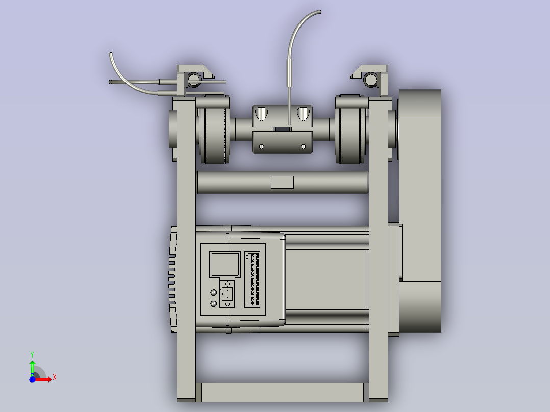 02-00-02中间流水线前视图