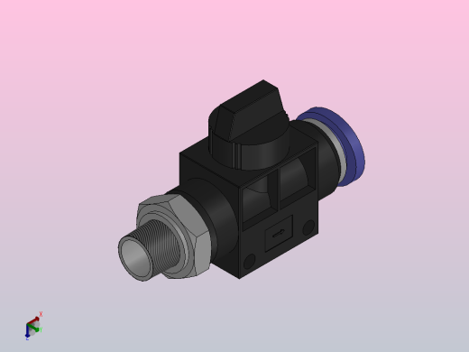 HVSF 由螺纹端流向插管端型[HVSF 02-12(B)]