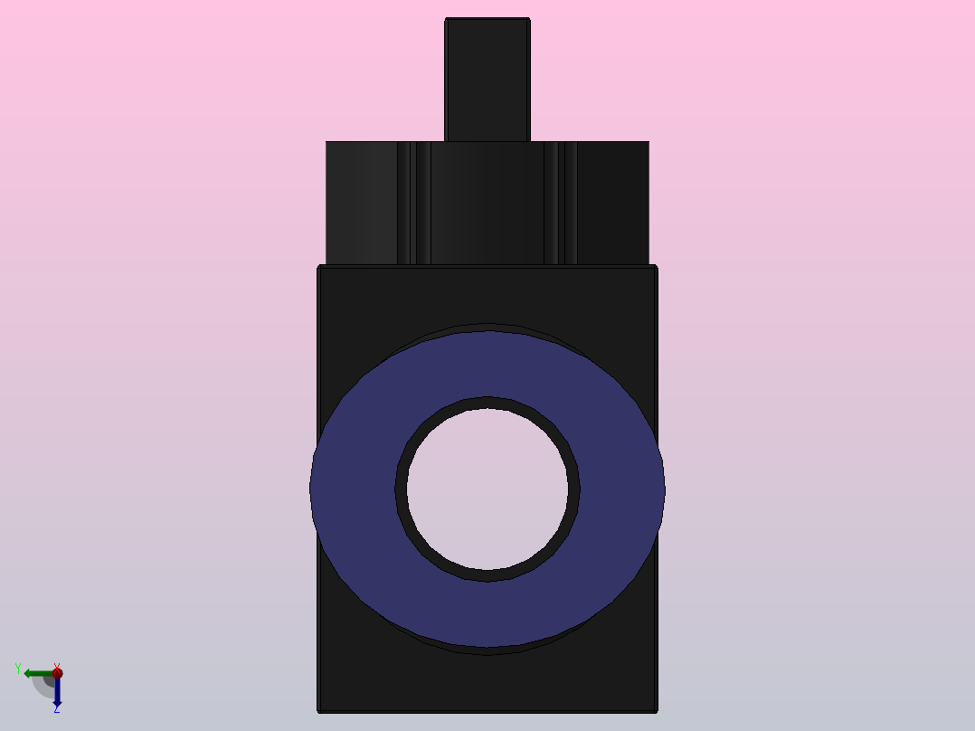 HVSF 由螺纹端流向插管端型[HVSF 02-12(B)]后视图