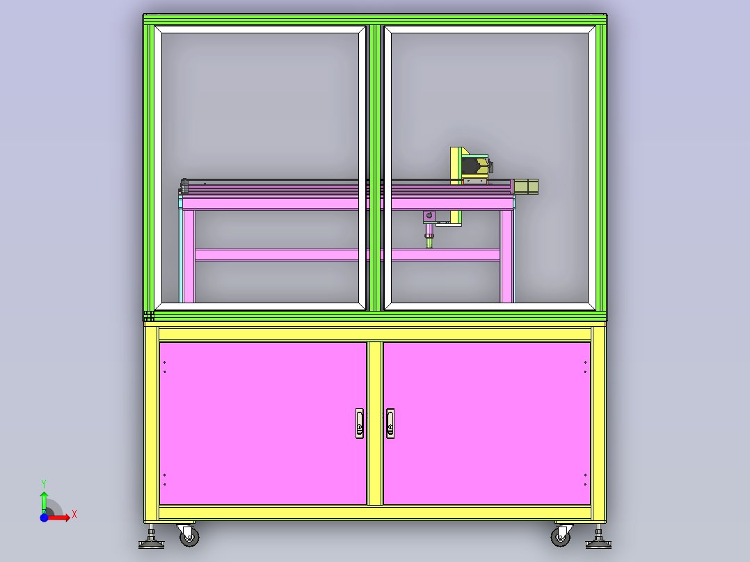 激光切割设备2前视图