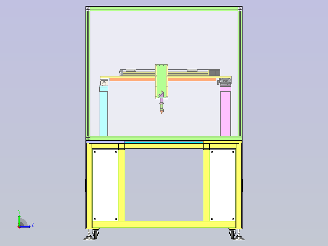 激光切割设备2左视图