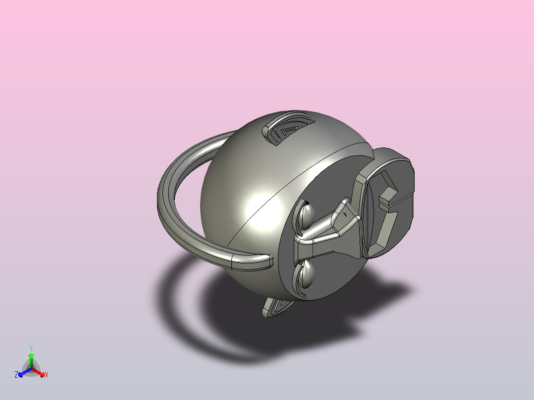 滑稽脸正等轴测图