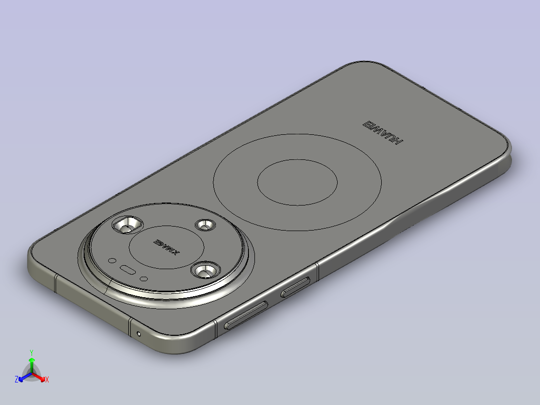 华为 Mate 80 Pro正等轴测图