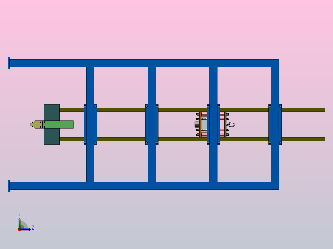 落锤冲击试验机-1（SW+CAD+说明书）左视图