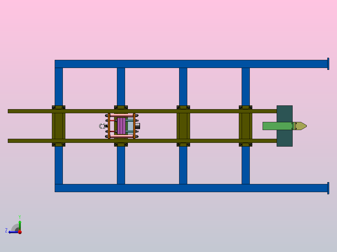 落锤冲击试验机-1（SW+CAD+说明书）右视图