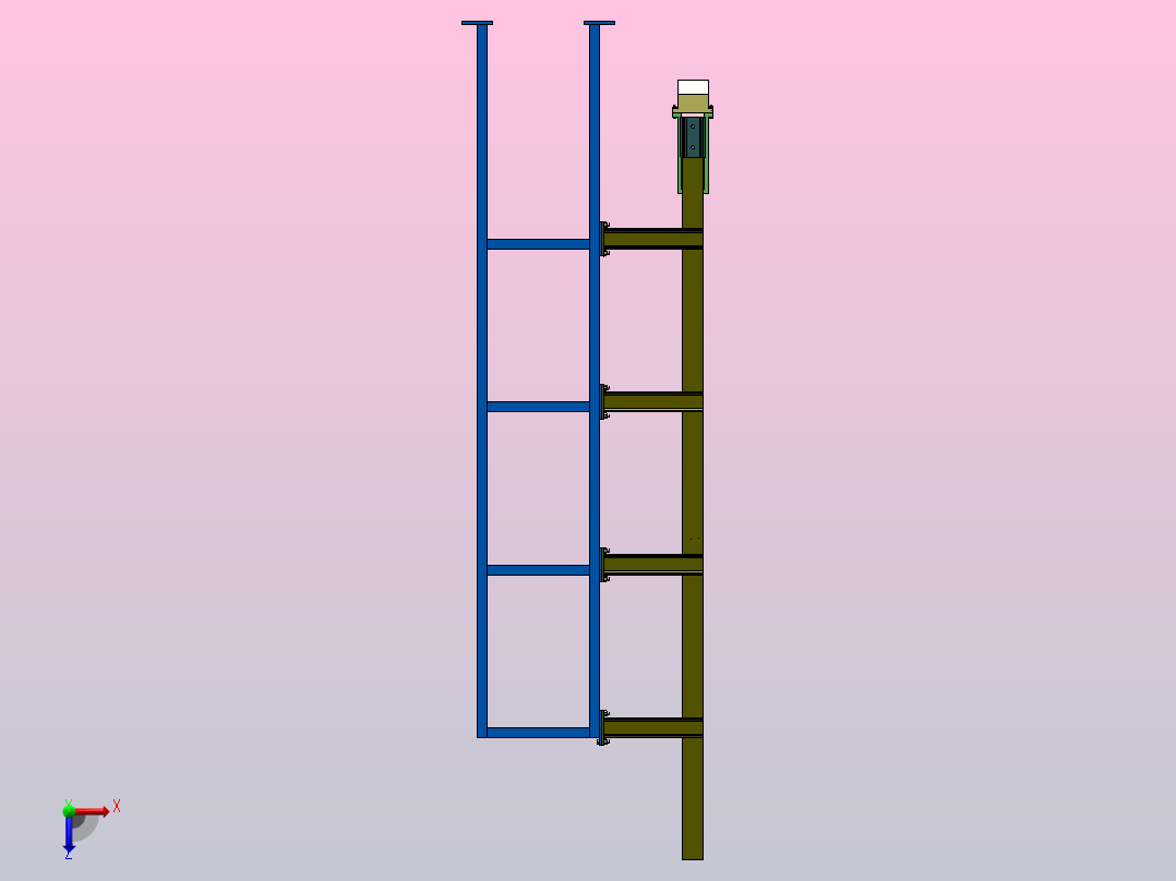 落锤冲击试验机-1（SW+CAD+说明书）俯视图