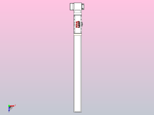 伺服电机集成皮带传动直线执行器TPA-OCB-100-192-L850-RP-P75-N3俯视缩略图