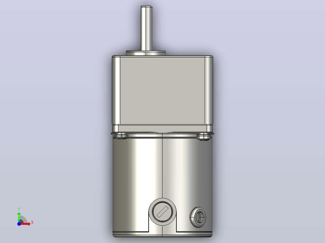 Z2D15W配2GNK型齿轮箱整机-57机壳外置前视图