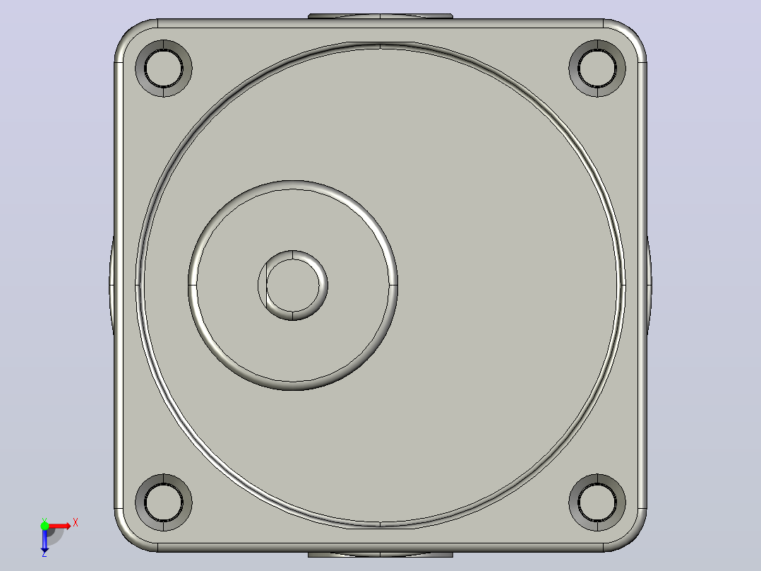 Z2D15W配2GNK型齿轮箱整机-57机壳外置俯视图