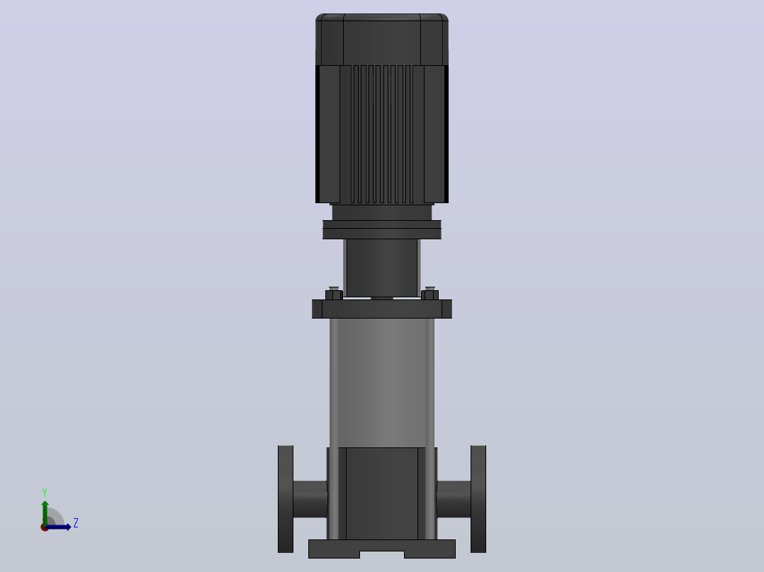 南方泵CDM8-5-2.2KW-（DN40）左视图