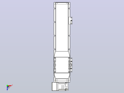 机器人皮带驱动直线轴TPA-GCB-120-P70-L300-LU-M20-N3俯视缩略图