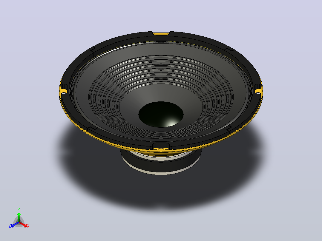 轴流风机扬声器主视图