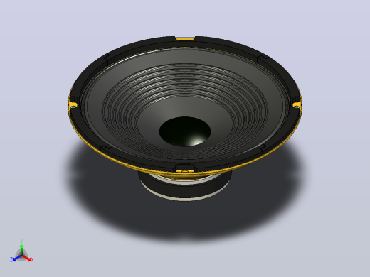 轴流风机扬声器正等轴测缩略图