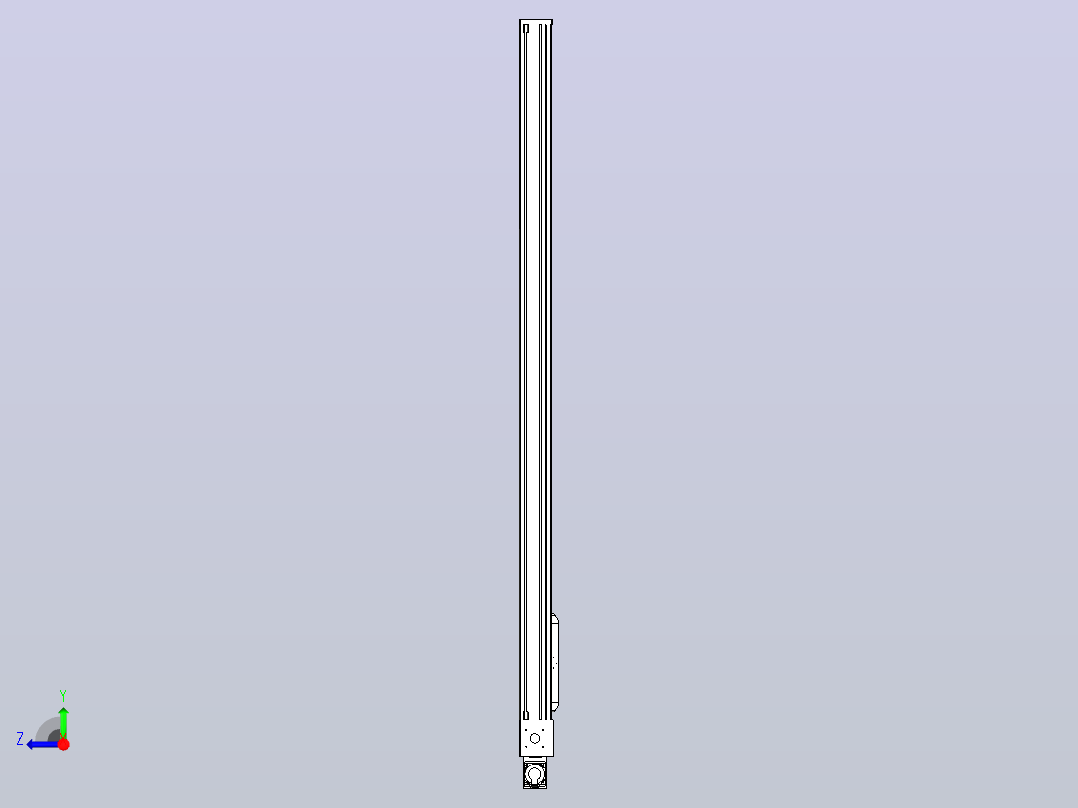 伺服电机集成皮带传动直线执行器TPA-OCB-140-256-L2050-MR-P75-N3右视图