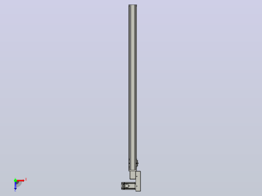 皮带直线轴半封闭可选导轨TPA-HNB-65S-90-L1200-MR-C-P10-N3俯视缩略图