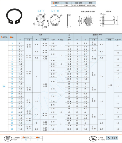C型轴用弹性挡圈@DQA缩略图