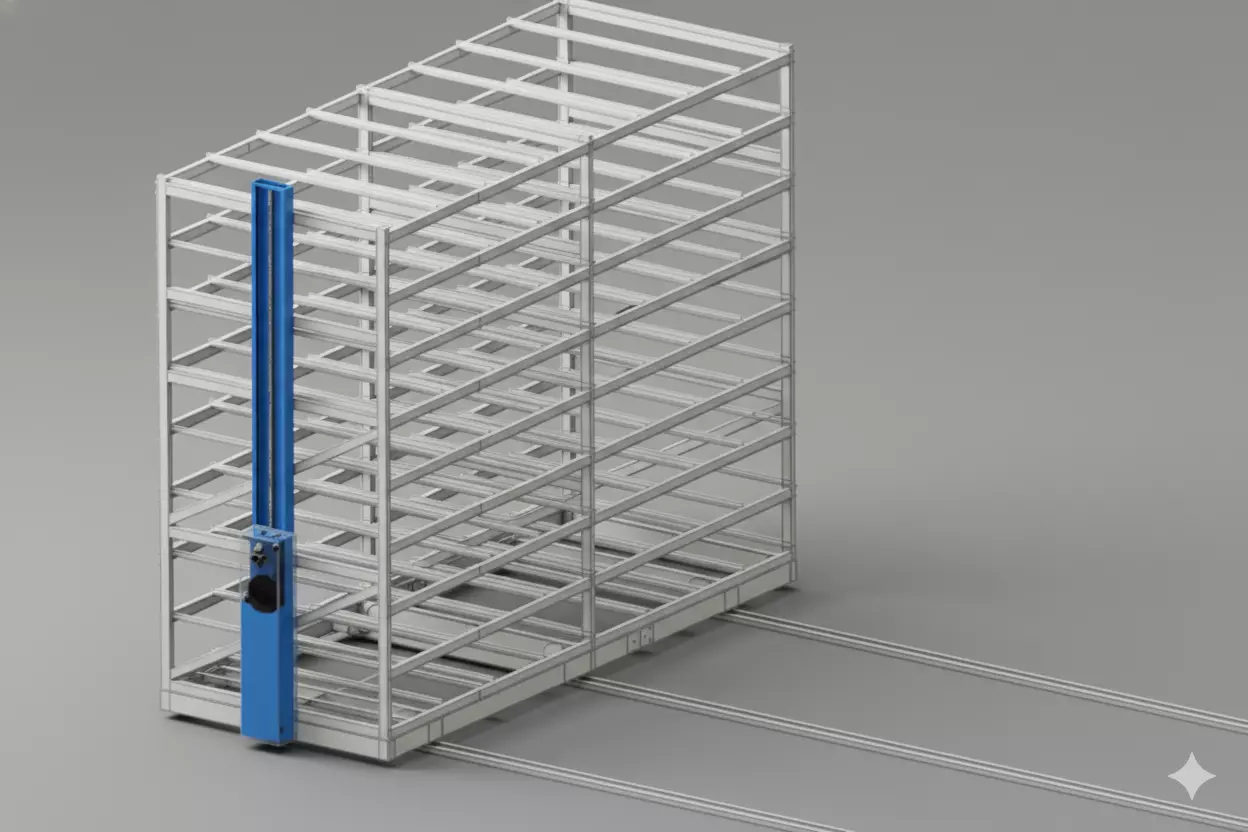 实验室可调节滑动储物架