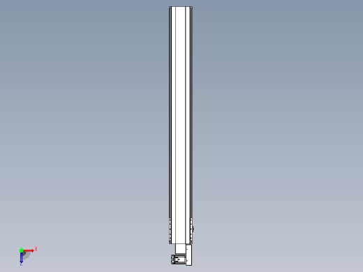 皮带直线轴半封闭可选导轨TPA-HNB-202D-140-L1750-MR-Y-P75-N3俯视缩略图