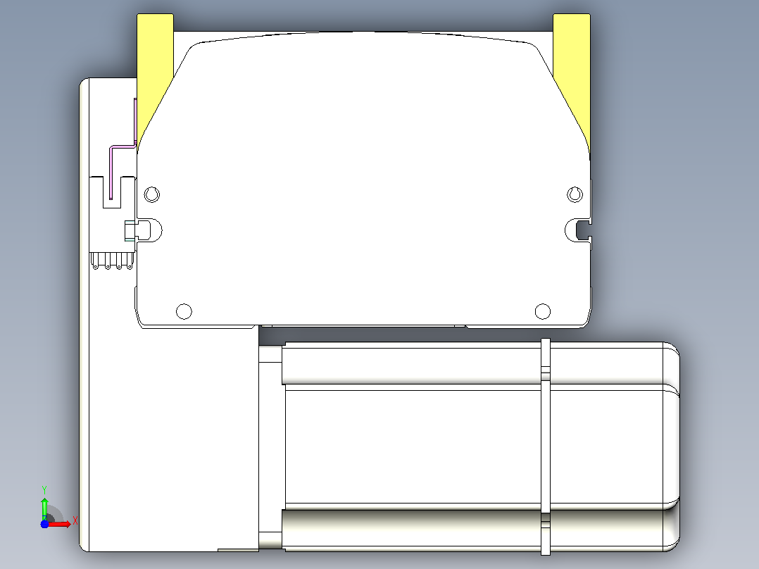 ATB14-RD-300-200W ATB14 皮带驱动直线滑台模组前视图