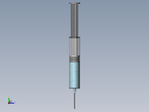 医疗或实验用注射器左视缩略图