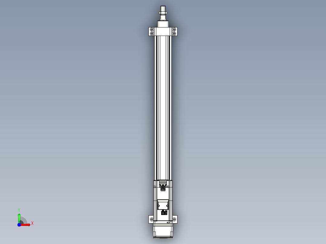 轻载电动缸TPA-ESR40-1210C-L450-MR-LB-W-P40-C3前视图