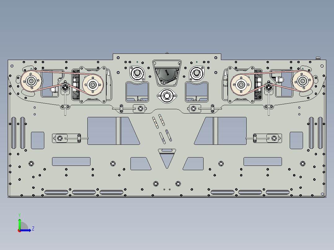 双向夹紧机械抓手x_t左视图
