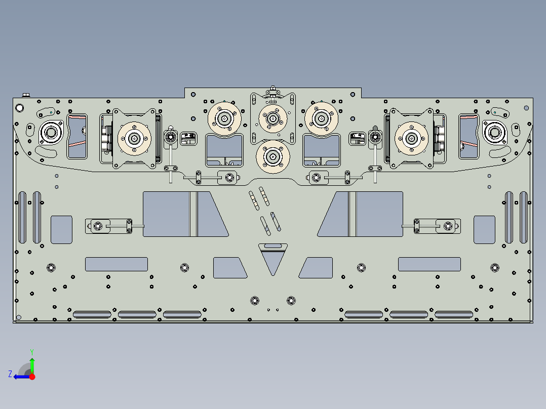 双向夹紧机械抓手x_t右视图