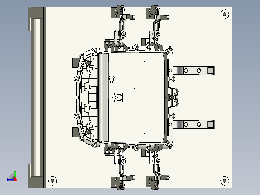 夹具工作台右视图