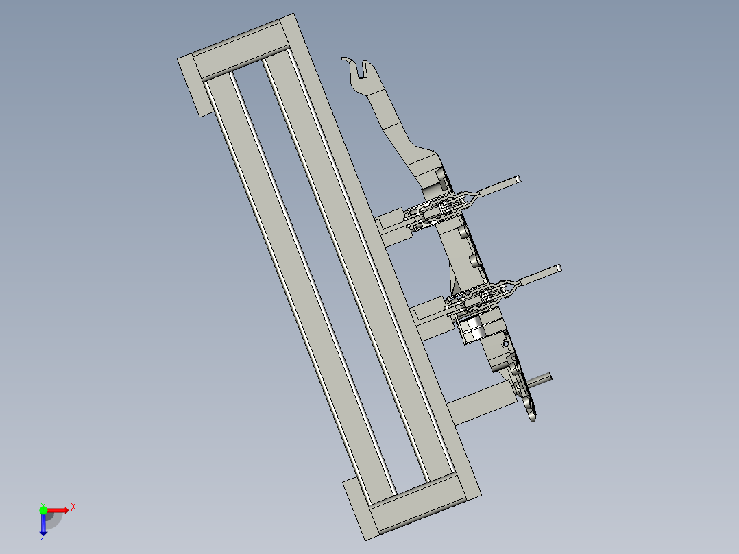夹具工作台俯视图