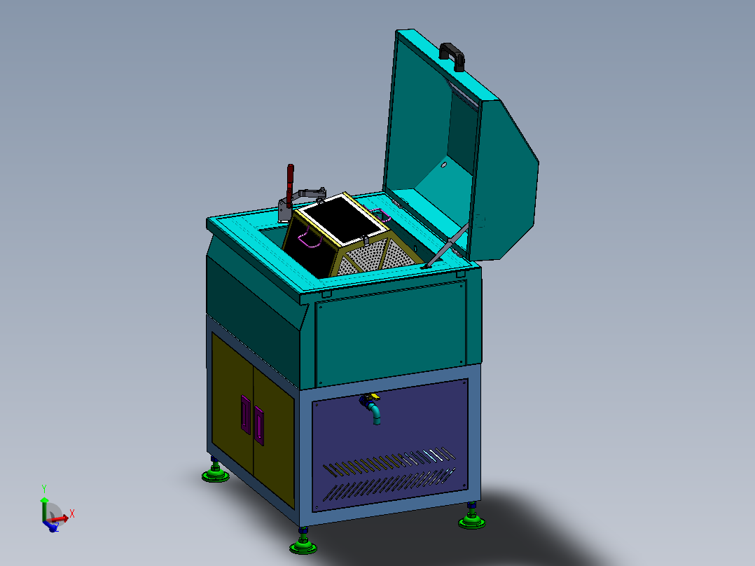 汽车零件滚筒清洗机