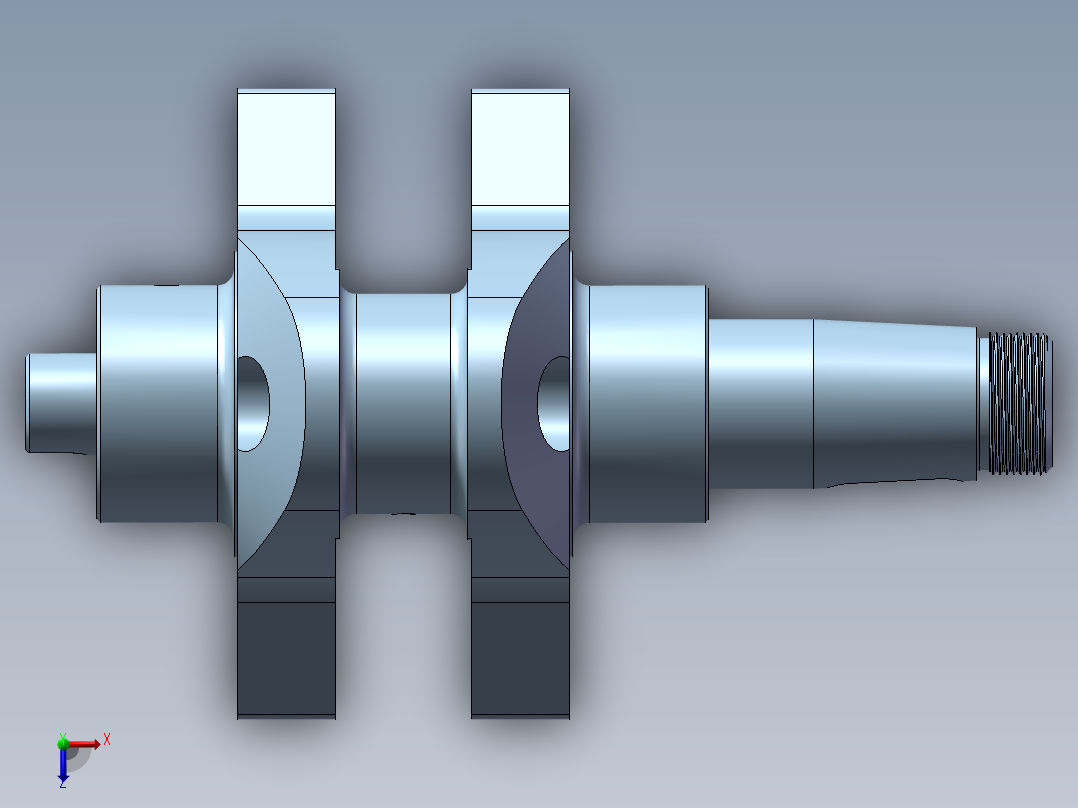 王静图集单拐曲轴0326俯视图
