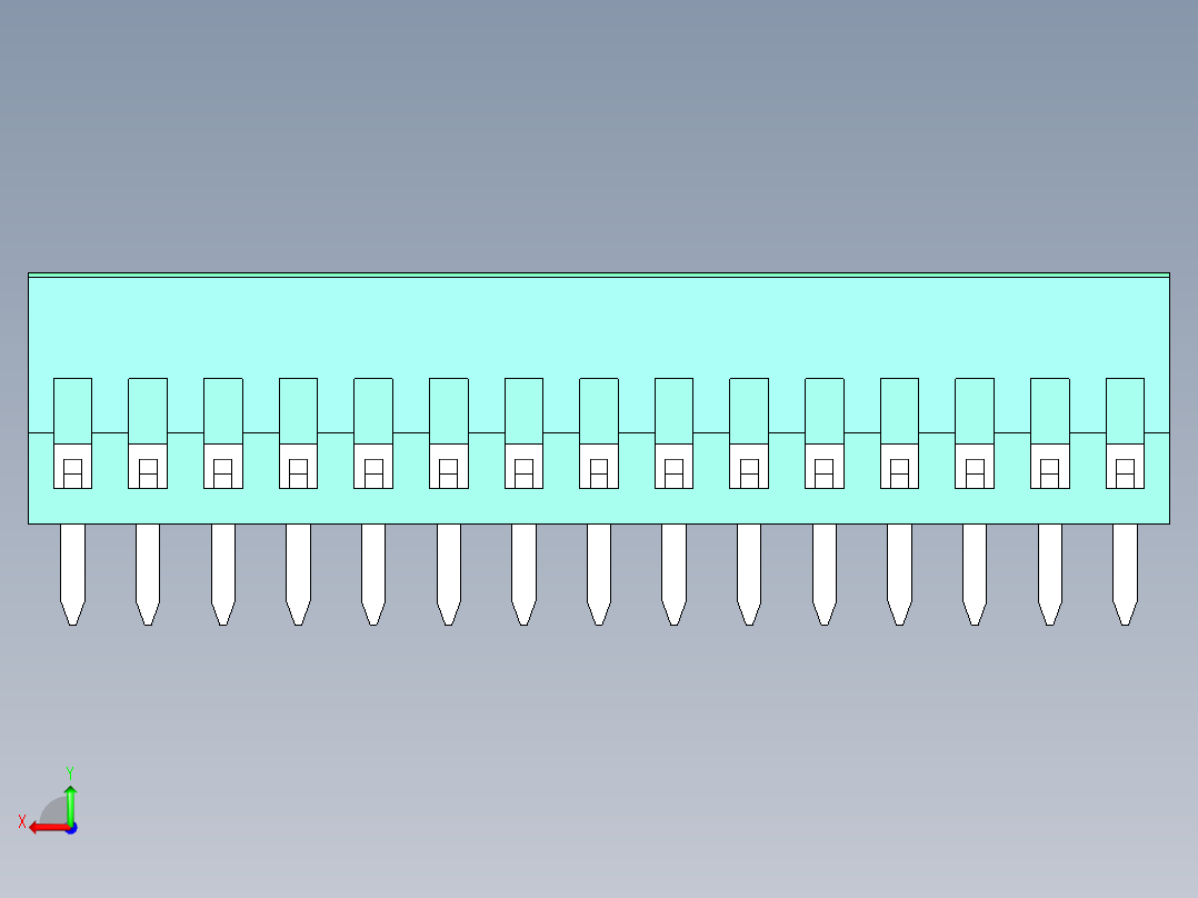 DG308-2.54-15P-14-00AH后视图