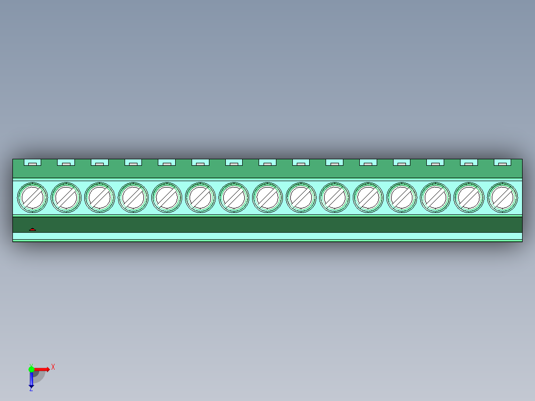 DG308-2.54-15P-14-00AH俯视图