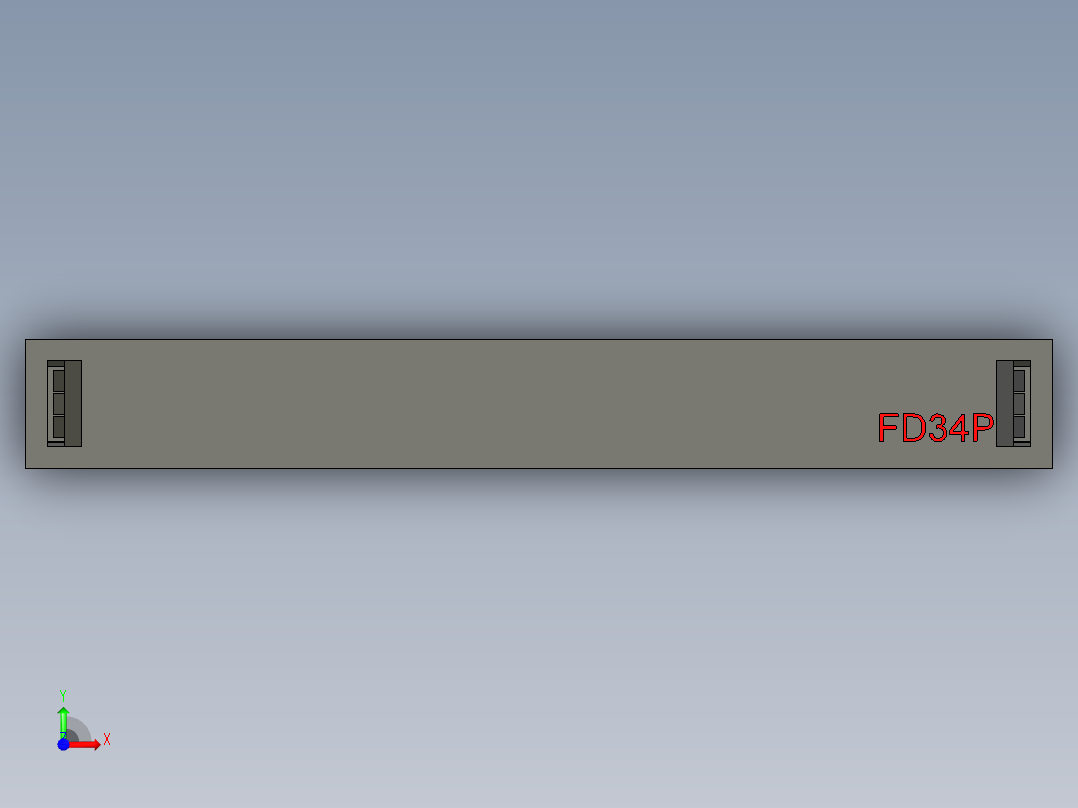 FDC-34 ( DS1018-2.54-34 )前视图