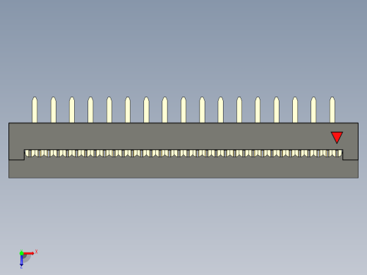 FDC-34 ( DS1018-2.54-34 )俯视缩略图