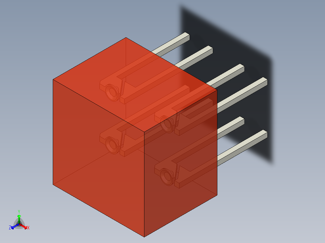 LED_L-875-4_Red_10x10mm正等轴测图