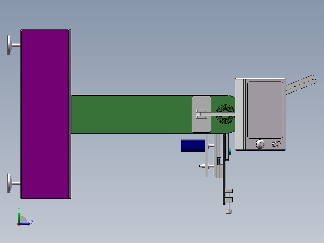 笔记本转轴耐久度实验机左视图