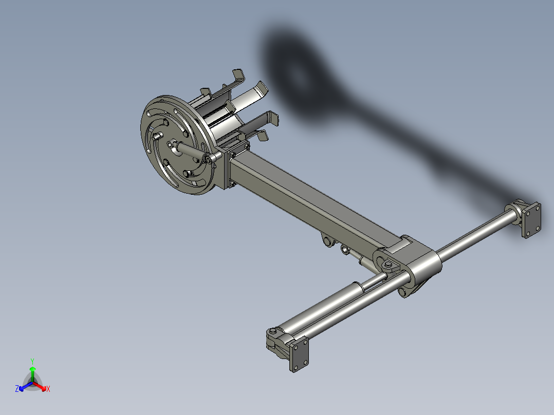 XL575-轮胎定型硫化机装卸胎装置的设计与分析三维proe设计素材