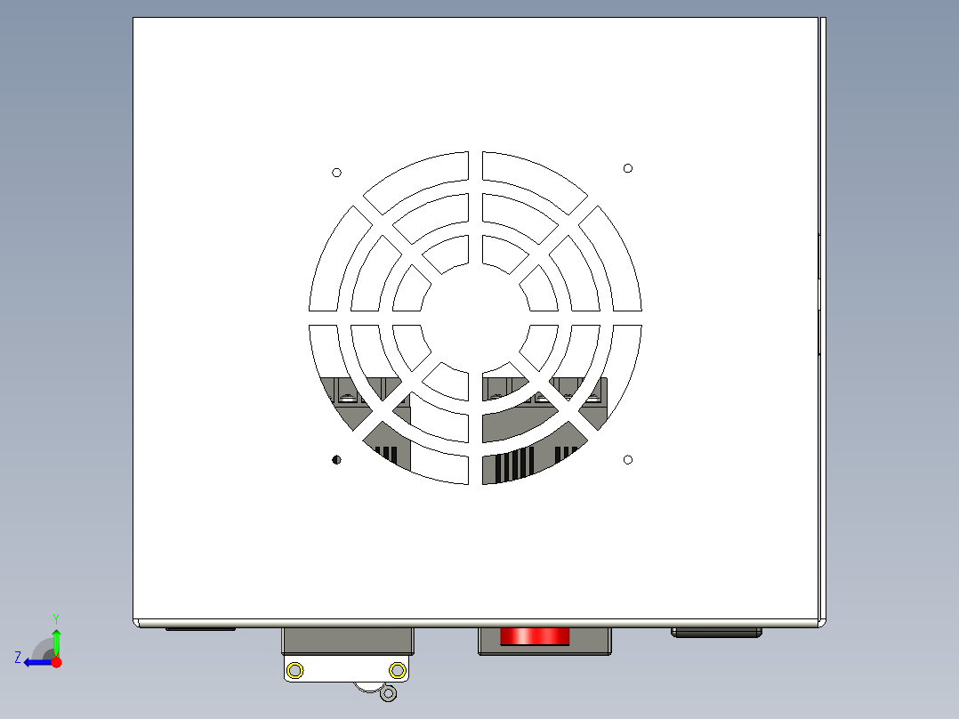 电气控制面板盒尺寸：700-700-300 1.5mm厚右视图