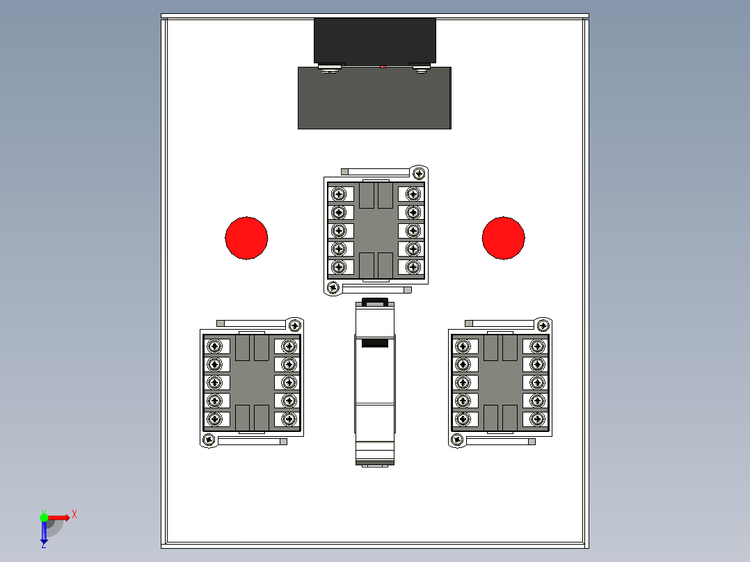电气控制面板盒尺寸：700-700-300 1.5mm厚俯视图