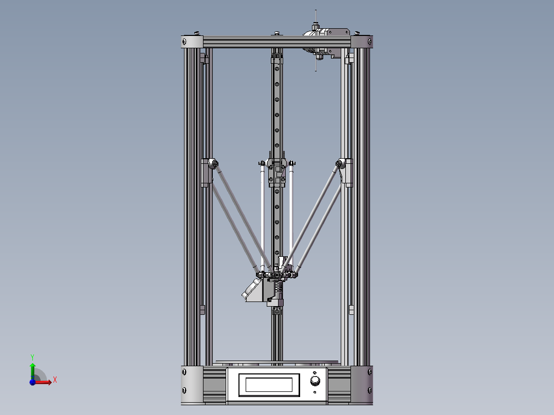 电子屏幕打印机前视图