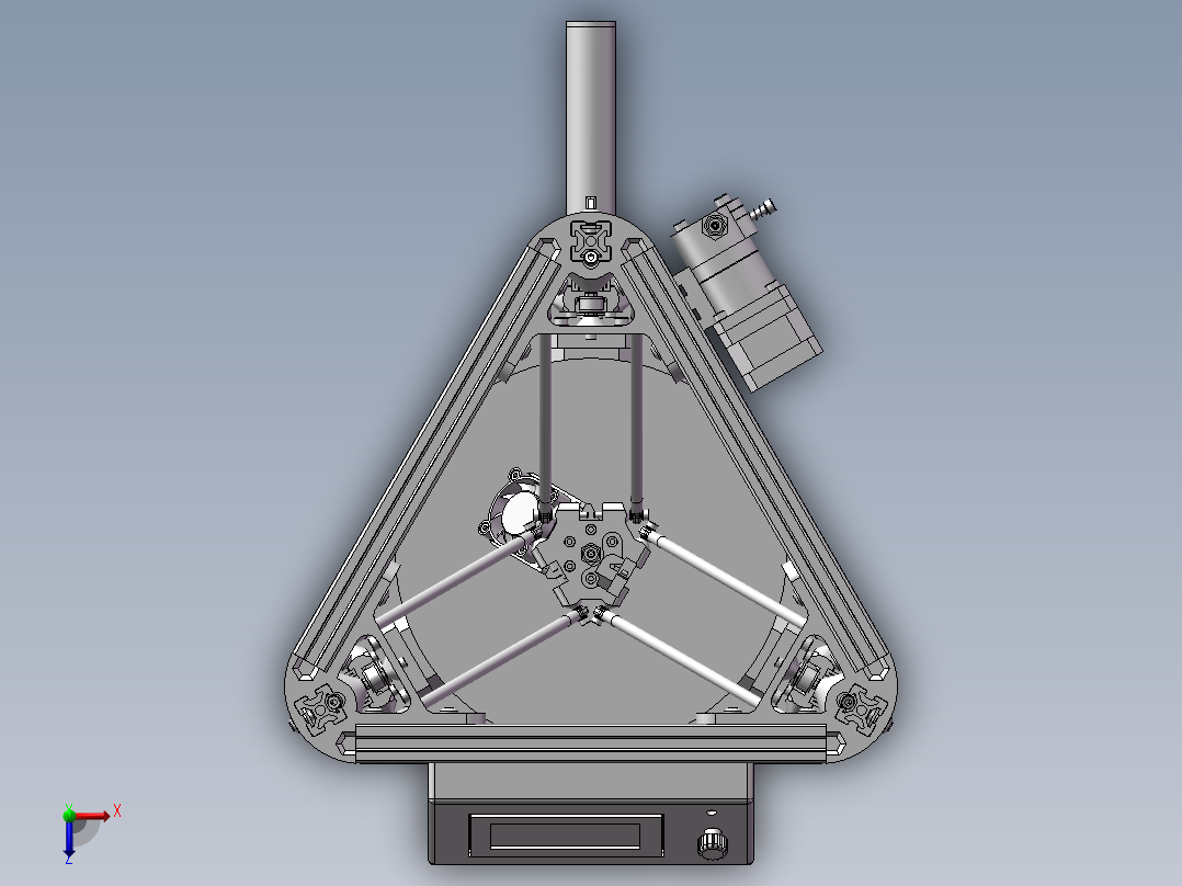电子屏幕打印机俯视图