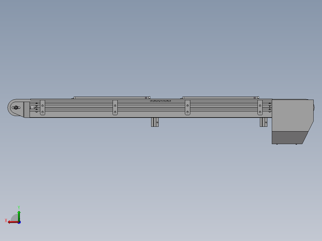 止回组件后视图